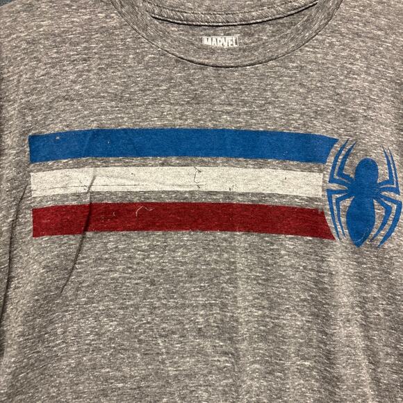 3 Stripes Spiderman Shirt Marvel USA America Pride Red White Blue Soft Comfy XL - Picture 2 of 5